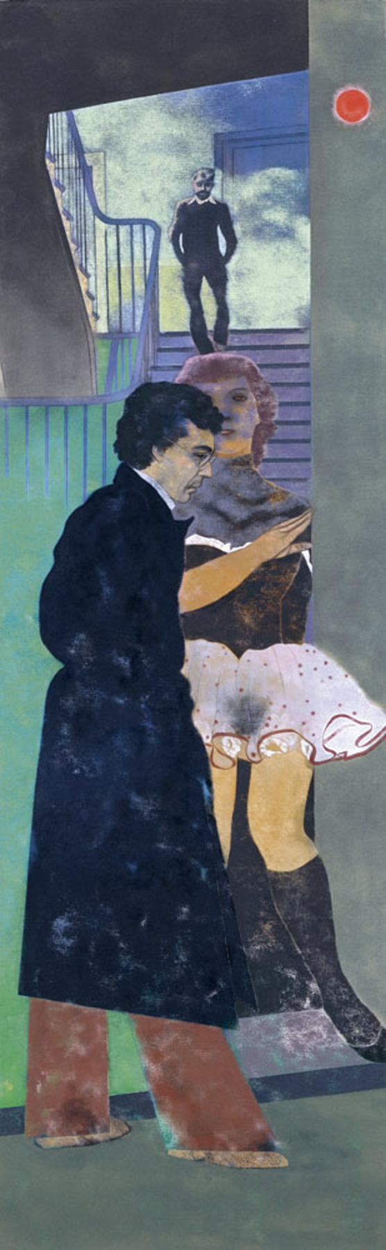 Ronald B. Kitaj Smyrna Greek (Nikos) 1976-77 Oil on canvas . 243.8 x 76.2 cm Museo Thyssen-Bornemisza, Madrid